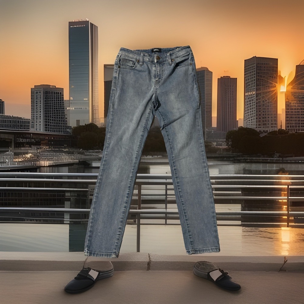 Buffalo David Bitton Aubrey Mid‎ Rise Super Soft Capri Sz 4 / 27 EUC - Picture 2 of 7